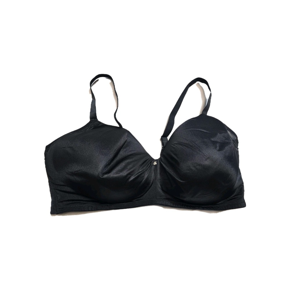 Breezies Bra Black  Women's  46 DDD  Wireless  Lined